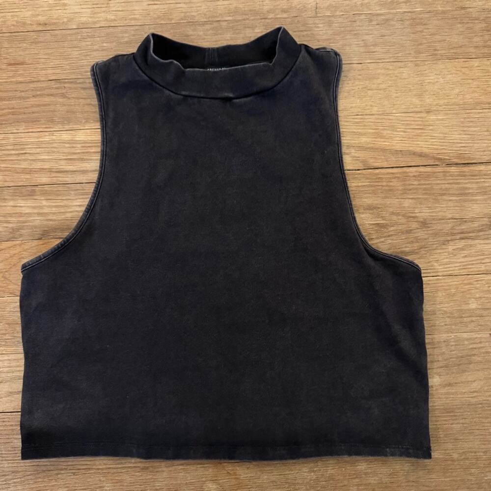 Forever 21 charcoal tank top shirt size large L
 b66